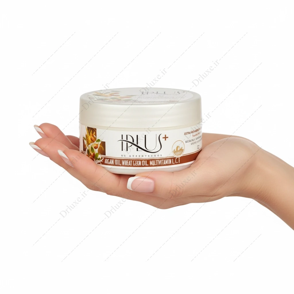 کرم مرطوب کننده روغن آرگان و جوانه گندم آی پلاس 200 گرم